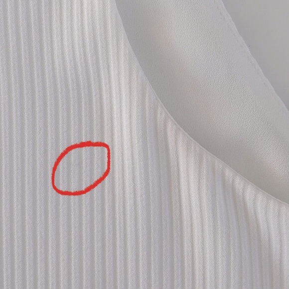 White Aritzia Babaton Ribbed Edwin Sleeveless Tank Blouse - Picture 8 of 8